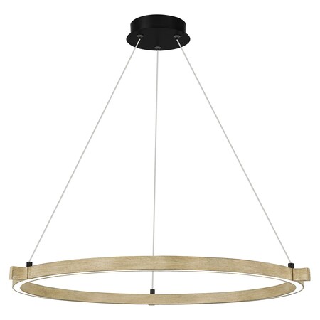 Quoizel Soma Integrated LED Whitewashed Walnut Pendant PCSMA2823WA